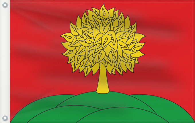 Drapeau, avec deux œillets métalliques et guindant renforcé : Lipetsk Oblast Oblast de Lipetsk Óblast de Lípetsk Oblast Lipezk Флаг Липецкой области