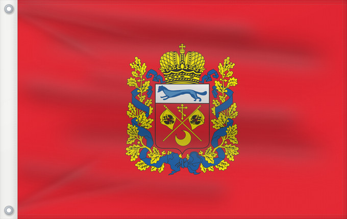Drapeau, avec deux œillets métalliques et guindant renforcé : Orenburg Oblast Orenburg Oblast Oblast d'Orenbourg Óblast de Oremburgo Oblast Orenburg