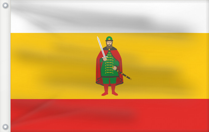 Drapeau, avec deux œillets métalliques et guindant renforcé : Ryazan Oblast	Ryazan Oblast 	Oblast de Riazan	Óblast de Riazán	Oblast Rjasan