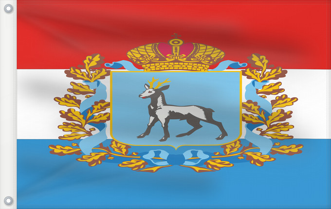 Drapeau, avec deux œillets métalliques et guindant renforcé : Samara Oblast	oblast de Samara	Óblast de Samara	Oblast Samara