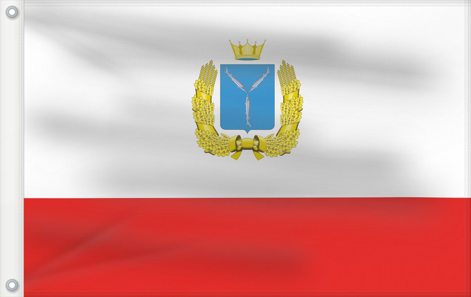 Drapeau, avec deux œillets métalliques et guindant renforcé : Saratov Oblast Oblast de Saratov Óblast de Sarátov Oblast Saratow