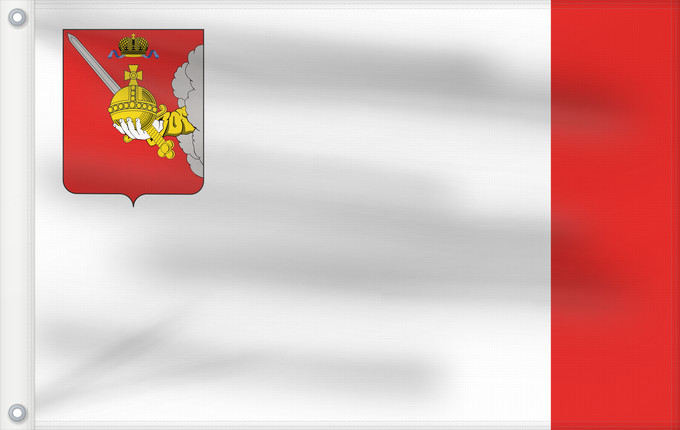 Drapeau, avec deux œillets métalliques et guindant renforcé : Vologda Oblast Vologda Oblast Oblast de Vologda Óblast de Vólogda Oblast Wologda