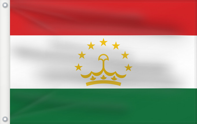 Flag, with two metal eyelets and reinforced hoist: Tajikistan	Tadjikistan	Tayikistán	Republik Tadschikistan	Tagikistan	Tadzjikistan	علم طاجيكستان	Tacikistan	Сцяг Таджыкістану	Сьцяг Таджыкістану	Tádžikistánu	Таджикистан ялавӗ	پرچم تاجیکستان	Տաջիկստան դրոշը	ტაჯიკეთის დროშა	Тәжікстан байрағы	Тажикстанын туус