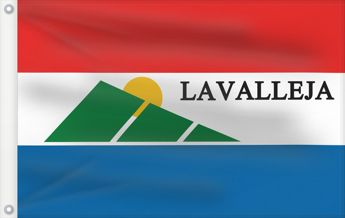 Drapeau, avec deux œillets métalliques et guindant renforcé : Lavalleja Department département de Lavalleja Departamento de Lavalleja Lavalleja