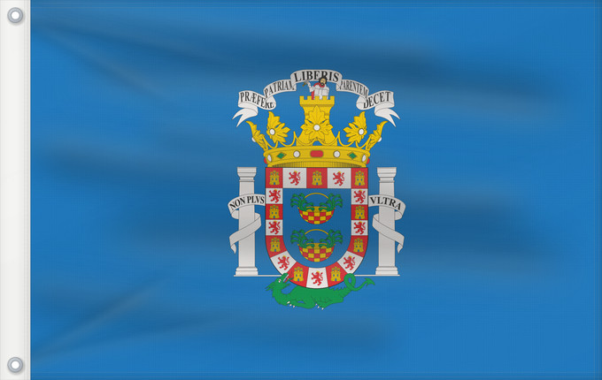 Drapeau, avec deux œillets métalliques et guindant renforcé : Melilla