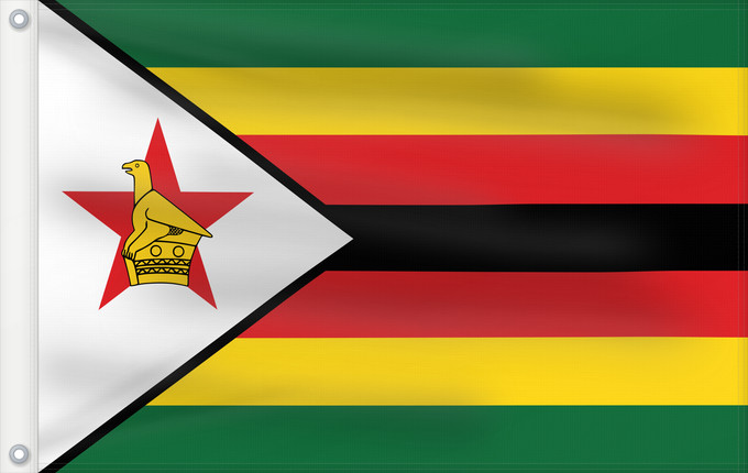 Flag, with two metal eyelets and reinforced hoist: Zimbabwe Zimbabue Simbabwe Zimbawe Zimbabwes Zimbabvo Mbendera ya Zimbabwe Zimbabveja Mureza weZimbabwe Folaga ye Zimbabwe Folaga la Zimbabwe Folaga la Zimbagwe