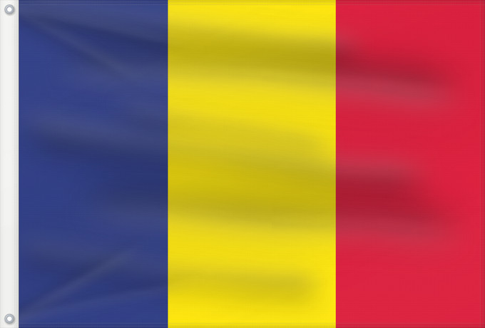 Bandera, con dos ojales metálicos y lado del asta reforzado: Andorra civil Andorra - civil version Andorre Andorra
