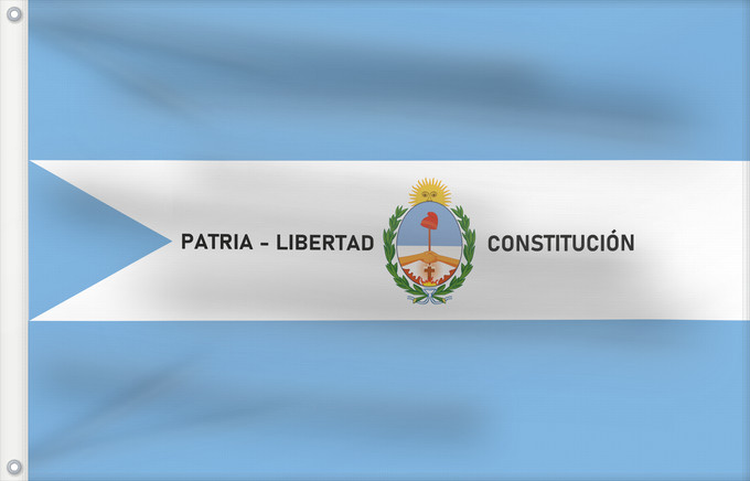 Bandera, con dos ojales metálicos y lado del asta reforzado: Provincia de Corrientes	Corrientes Province, Argentina	Province de Corrientes	Provincia de Corrientes, Argentina	Corrientes (Provinz)	Provincia di Corrientes