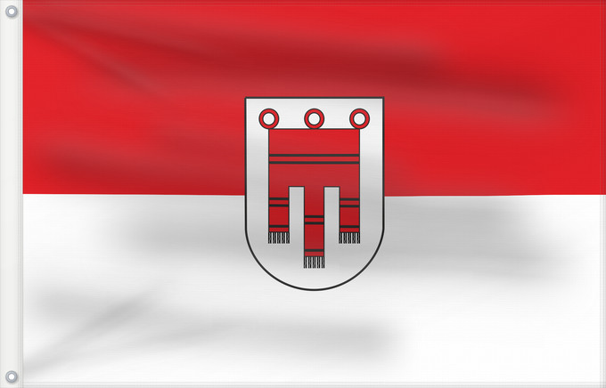 Bandera, con dos ojales metálicos y lado del asta reforzado: Vorarlberg