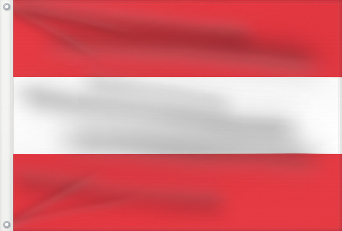 Bandera, con dos ojales metálicos y lado del asta reforzado: Austria Austria with the red in the Austrian national colours which was official ordered within the Austrian Armed Forces Bundesheer in the characteristic Pantone 032 C” since May 2018 the Red is ordered in the characteristic Pantone 186 C” L Autrich