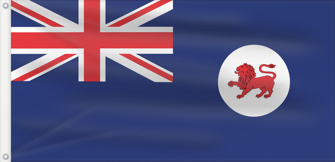 Drapeau, avec deux œillets métalliques et guindant renforcé : Tasmania Tasmanie Tasmanien