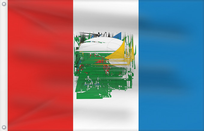 Drapeau, avec deux œillets métalliques et guindant renforcé : Alagoas State of Alagoas, Brazil Alagoas, Brasil