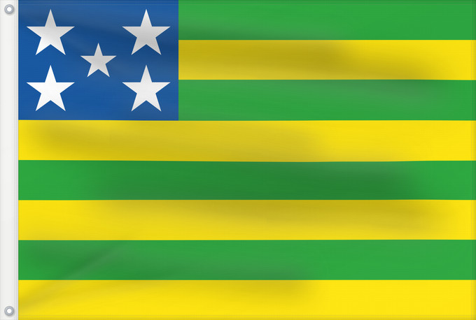 Drapeau, avec deux œillets métalliques et guindant renforcé : Goiás