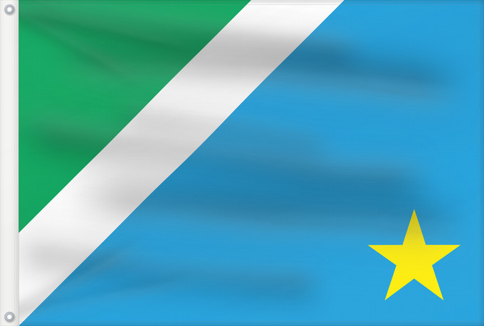 Flag, with two metal eyelets and reinforced hoist: Mato Grosso do Sul Mato Grosso do Sul, Brazil Mato Grosso del Sur