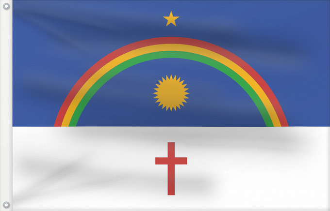 Drapeau, avec deux œillets métalliques et guindant renforcé : Pernambuco State of Pernambuco, Brazil Pernambouc Pernambuco, Brasil