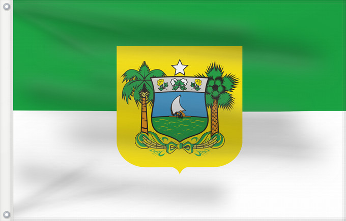 Bandera, con dos ojales metálicos y lado del asta reforzado: Rio Grande do Norte	State of Rio Grande do Norte, Brazil	Rio Grande do Norte	Estado do Rio Grande do Norte, Brasil