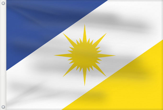 Bandera, con dos ojales metálicos y lado del asta reforzado: Tocantins	State of Tocantins, Brazil	Estado do Tocantins, Brasil