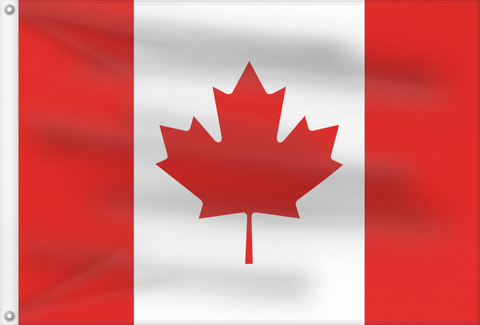 Flag, with two metal eyelets and reinforced hoist: Canada Canadá Kanada