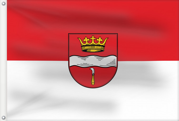 Bandera, con dos ojales metálicos y lado del asta reforzado: Winterbach (Region Stuttgart)