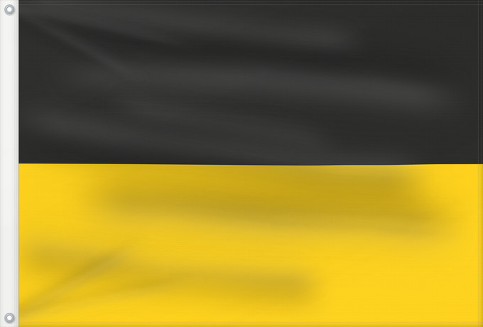 Bandera, con dos ojales metálicos y lado del asta reforzado: Baden-Württemberg