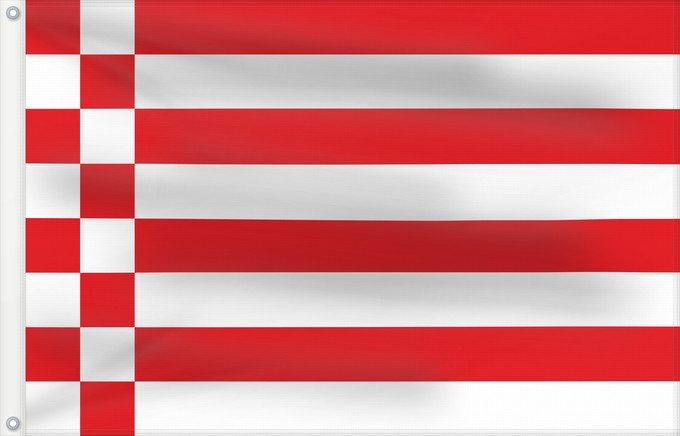 Drapeau, avec deux œillets métalliques et guindant renforcé : Bremen Brême Brema