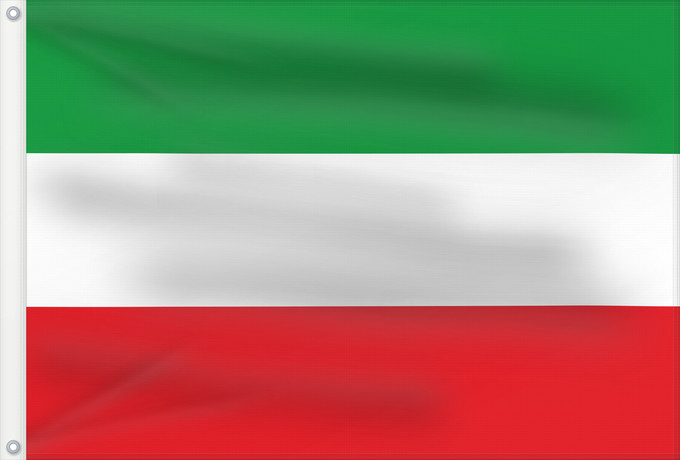 Flag, with two metal eyelets and reinforced hoist: North Rhine-Westphalia Civil flag of North Rhine-Westphalia Rhénanie-du-Nord - Westphalie Renania del Norte-Westfalia Landesflagge Nordrhein-Westfalens Renania Settentrionale-Vestfalia Banniel Nordrhein-Westfalen