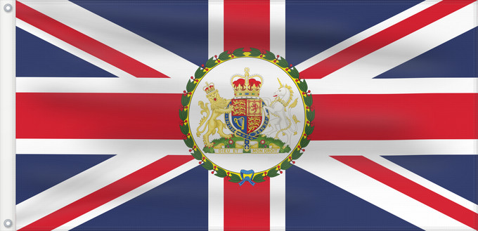 Bandera, con dos ojales metálicos y lado del asta reforzado: British Ambassador	British diplomatic flag used on the British Embassies	British Ambassador Ensign	Ambasciatore britannico Ensign