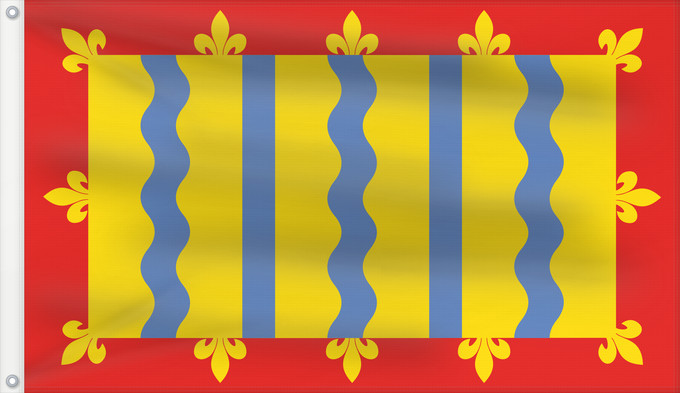 Bandera, con dos ojales metálicos y lado del asta reforzado: Cambridgeshire