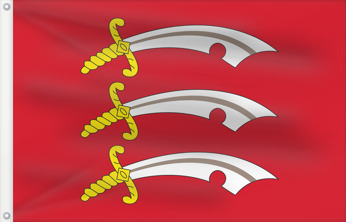Bandera, con dos ojales metálicos y lado del asta reforzado: Essex