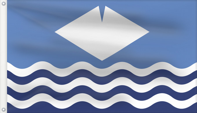 Flag, with two metal eyelets and reinforced hoist: Isle of Wight	île de Wight	Isla de Wight	Isola di Wight	Isle of Wight The registered Isle of Wight