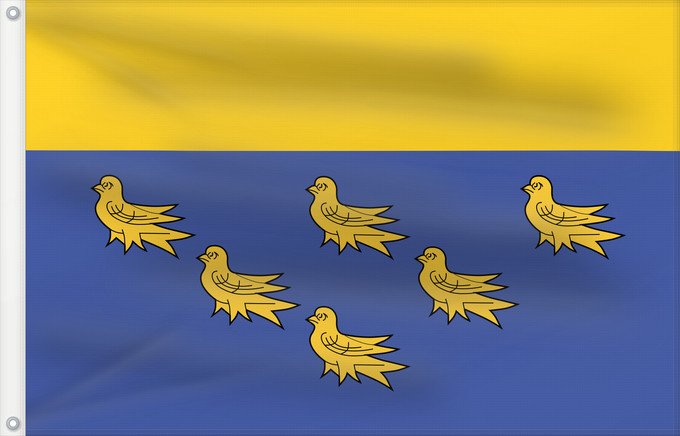 Flag, with two metal eyelets and reinforced hoist: West Sussex