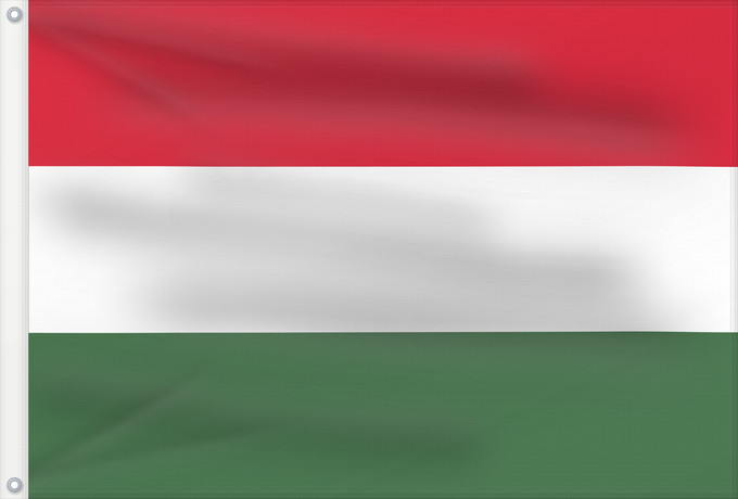 Flag, with two metal eyelets and reinforced hoist: Hungary	Hongrie	Hungría	Ungarn	Dell Ungheria	Hongarije	Hungria	Węgier	Знаме на Унгария	Banniel Hungaria	Maďarská vlajka	Ungarns	Σημαία της Ουγγαρίας	Hungario	Ungari lipp	Unkarin	HUngáire	Mađarske	Magyarország	Hungaria	ハンガリーの国旗	Hungariae	Vengrijos	Ungārija