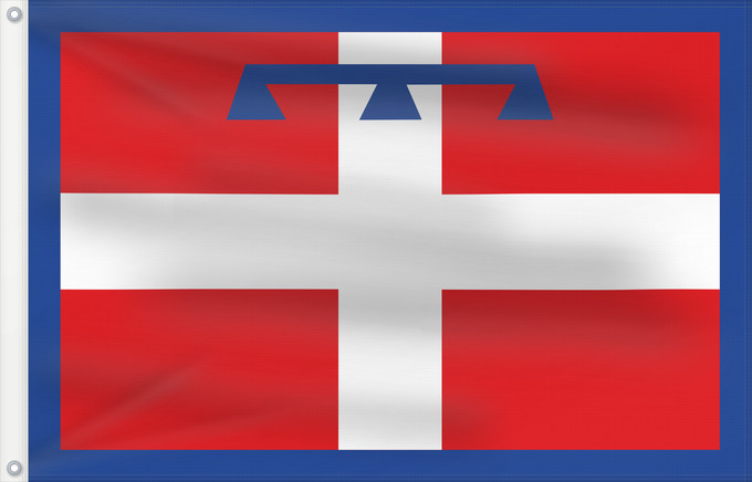 Bandera, con dos ojales metálicos y lado del asta reforzado: Piedmont This W3C-unspecified vector image was created with Inkscape Regione italiana Piemonte