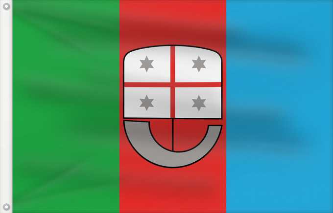 Drapeau, avec deux œillets métalliques et guindant renforcé : Liguria	Italian region Liguria	ligure	Ligurien	Regione italiana Liguria