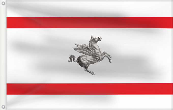 Drapeau, avec deux œillets métalliques et guindant renforcé : Tuscany	Italian region Tuscany	Toscane	Toscana	Regione italiana Toscana	Kan Tuscany