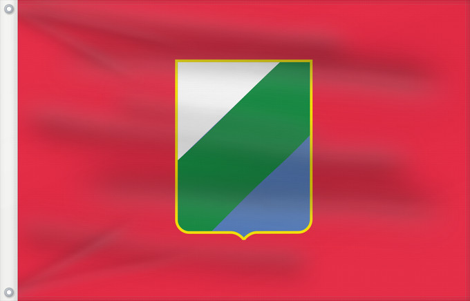 Bandera, con dos ojales metálicos y lado del asta reforzado: Abruzzo