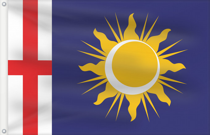 Drapeau, avec deux œillets métalliques et guindant renforcé : Milan Province Province of Milan Province de Milan Provincia de Milano Provinz Mailand Provincia di Milano