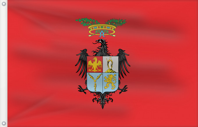 Bandera, con dos ojales metálicos y lado del asta reforzado: Palermo Province Province of Palermo Province de Palerme Provincia de Palermo Provinz Palermo Provincia di Palermo
