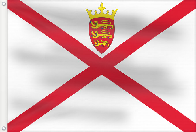 Flag, with two metal eyelets and reinforced hoist: Jersey Jersey (Kanalinsel) Maglia