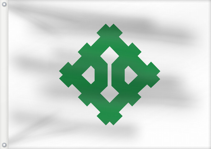 Drapeau, avec deux œillets métalliques et guindant renforcé : Hukui [Fukui]