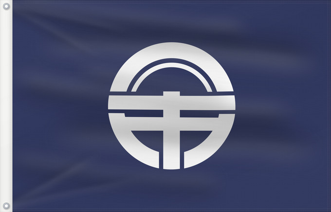 Drapeau, avec deux œillets métalliques et guindant renforcé : Tokusima [Tokushima]