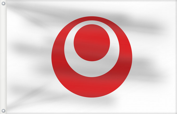 Bandera, con dos ojales metálicos y lado del asta reforzado: Okinawa Prefecture préfecture d'Okinawa prefectura de Okinawa Präfektur Okinawa Prefettura di Okinawa Okinawa Prefecture, Japan