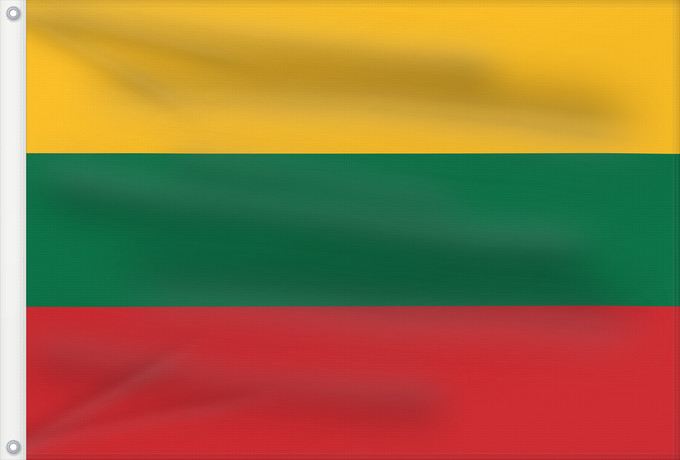 Drapeau, avec deux œillets métalliques et guindant renforcé : Lithuania	Lituanie	Lituania	Litauen	Lituana	Litouwen	Lituânia	Litwy	Сцяг Літвы	Сьцяг Летувы	Национално знаме на Литва	Litevská vlajka	Litauens	Σημαία της Λιθουανίας	Litovio	Leedu lipp	Liettuan	Liotuáine	דגל ליטא	Litve	Litvánia	リトアニアの国旗	ლიტვის დროშა	Lietuv