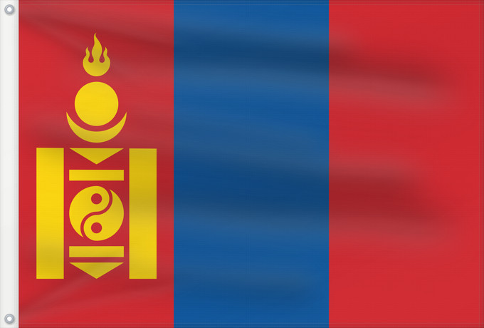 Flag, with two metal eyelets and reinforced hoist: Mongolia Mongolie Mongolei علم منغوليا མོང་གོལ། དར་ཆ། Mūng-gū guók-gì Mongoolia lipp Mùng-kú-koet khì Моңғолия байрағы 몽골의 국기 Моңголстан туусу Знаме на Монголија .mw-parser-output Флаг Монголии Парчами Муғулистон Монголия байдаги Монголия байрагы Моңғул