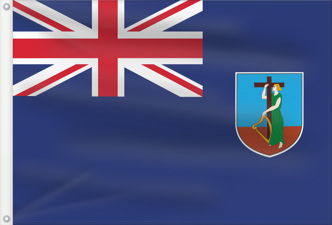 Drapeau, avec deux œillets métalliques et guindant renforcé : Montserrat