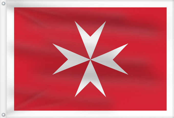 Flag, with two metal eyelets and reinforced hoist: Malta Malte