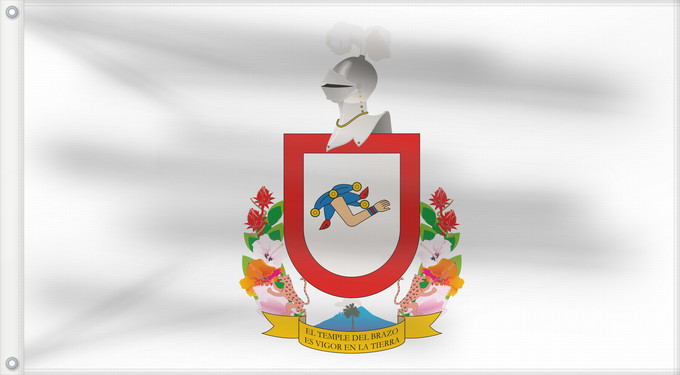 Flagge, mit zwei Metallösen und verstärktem Besatzband: Colima