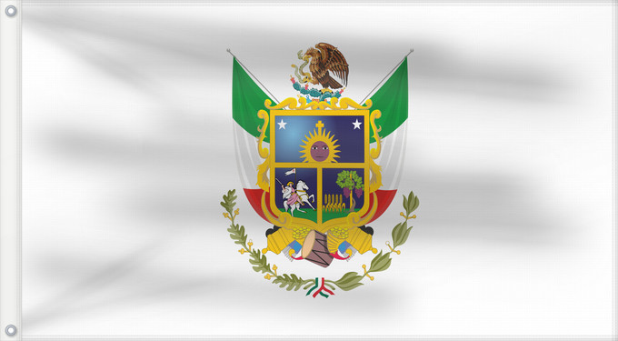 Bandera, con dos ojales metálicos y lado del asta reforzado: Queretaro	Querétaro	Querétaro 