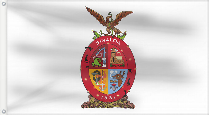 Drapeau, avec deux œillets métalliques et guindant renforcé : Sinaloa