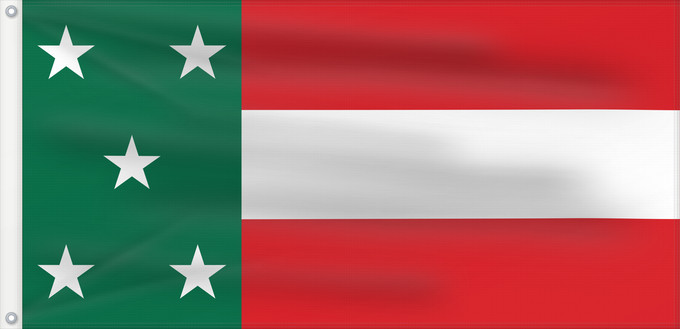 Flag, with two metal eyelets and reinforced hoist: Yucatan Republic of Yucatan Yucatán